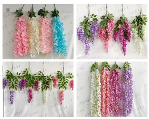 İpek ve PU yapay wisteria arasında nasıl seçim yapılır?