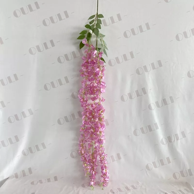 3 yapay wisteria çiçekleri çatallar