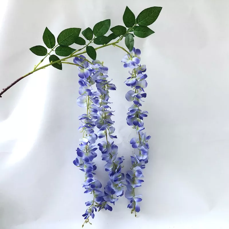 Yapay wisteria asma ipek çiçekler