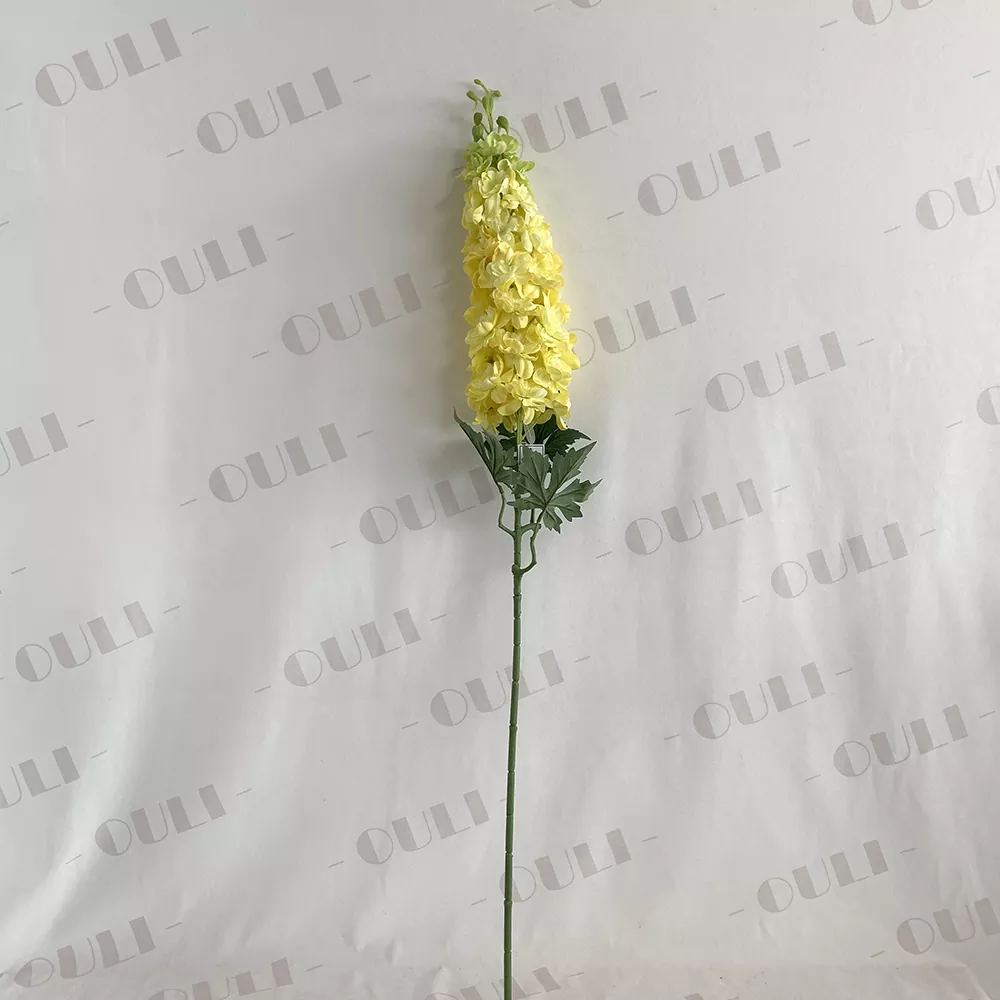 108cm tall white artificial delphinium flowers for wedding aisle decor