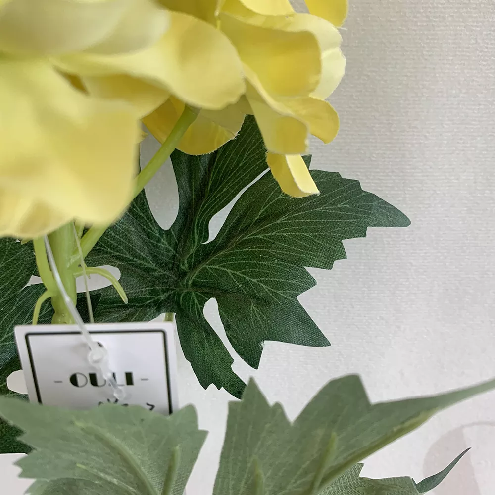 Realistic faux delphinium centerpiece with 5-layer silk petals