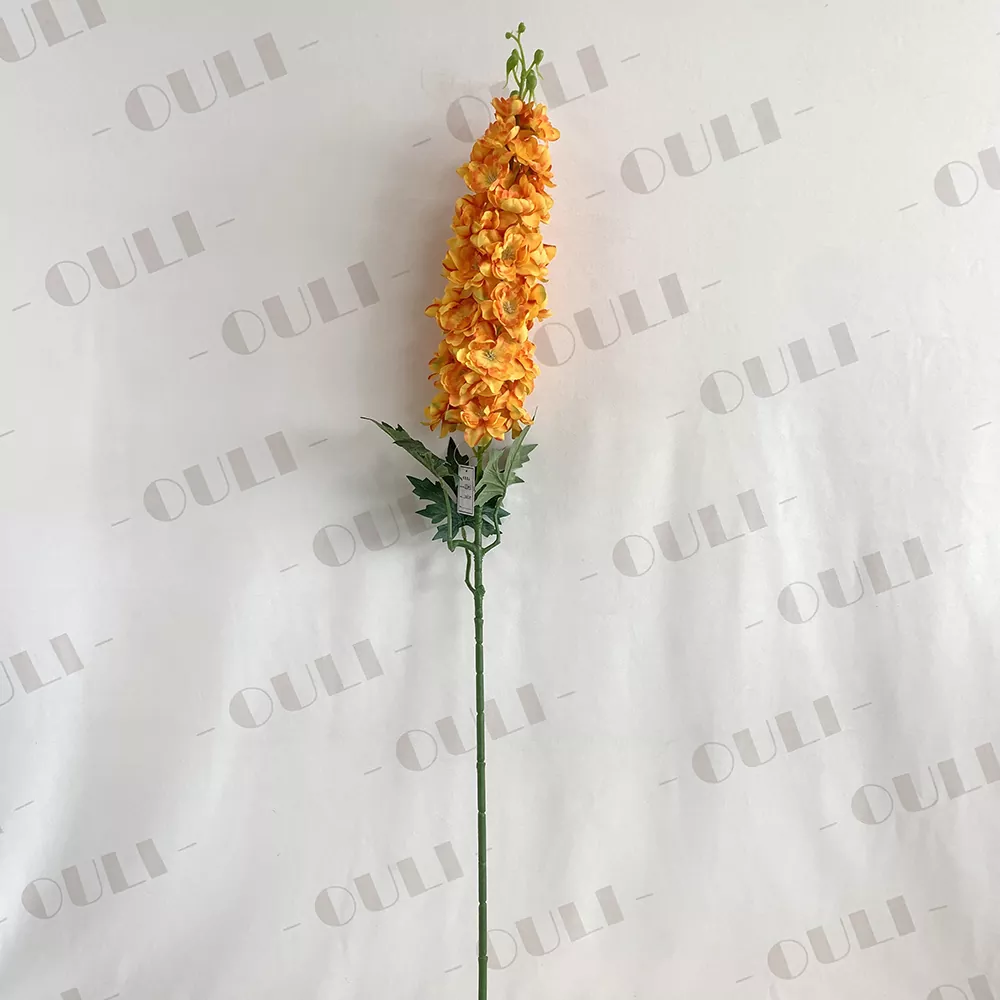 Artificial blue delphinium flowers for home and garden decoration