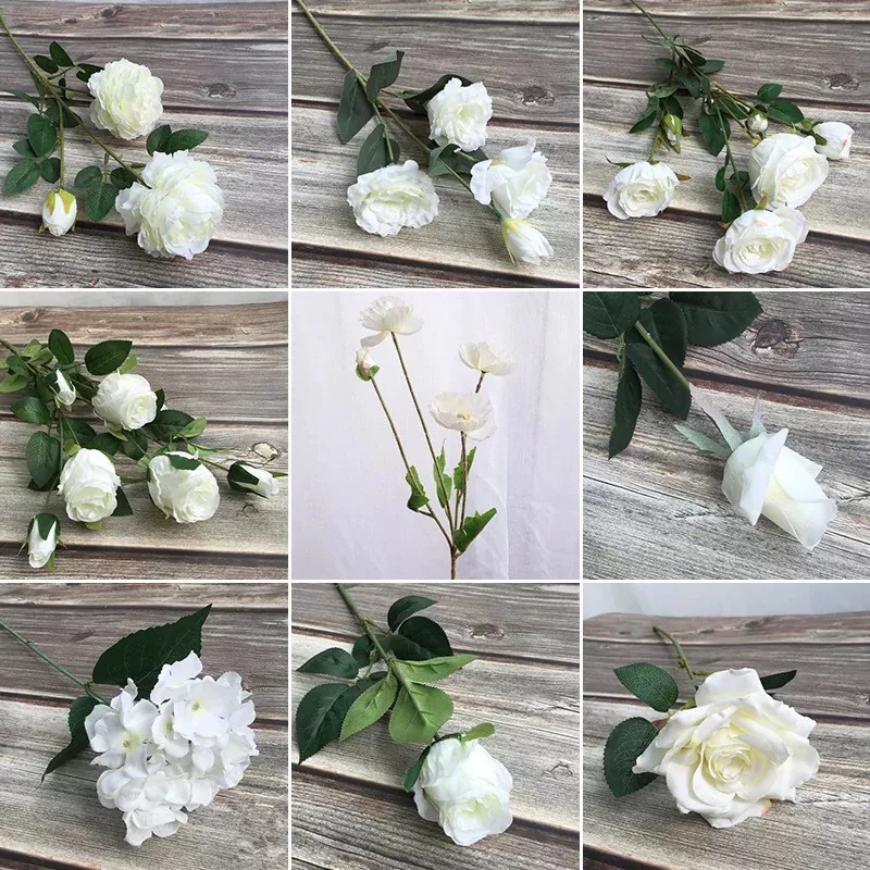 Wholesale white artificial flower balls for events and weddings